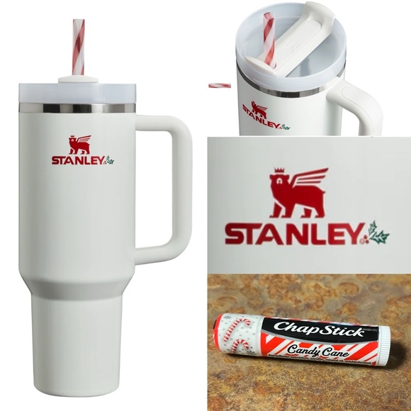 Ltd Ed Candy Cane Mistletoe Twist STANLEY 40oz Holiday Quencher Flowstate - Picture 10 of 10